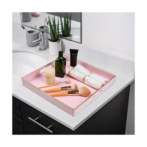 MAONAME Bandeja decorativa bandeja de servir rosa con