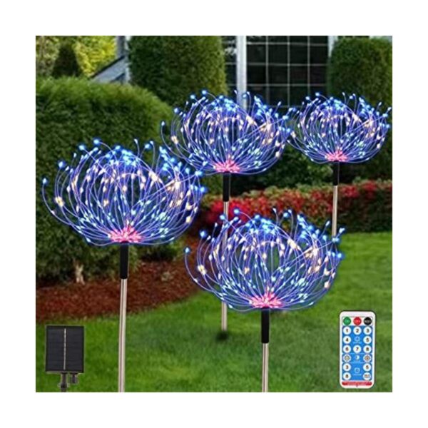 Fireworks Paquete de 4 luces solares para exteriores 480_1