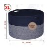 MINTWOOD Design Cesta de almacenamiento extra grande de 22