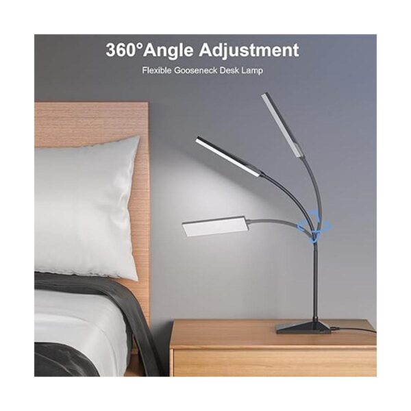 MONGERY Lámpara de escritorio LED lámparas de mesa con_4