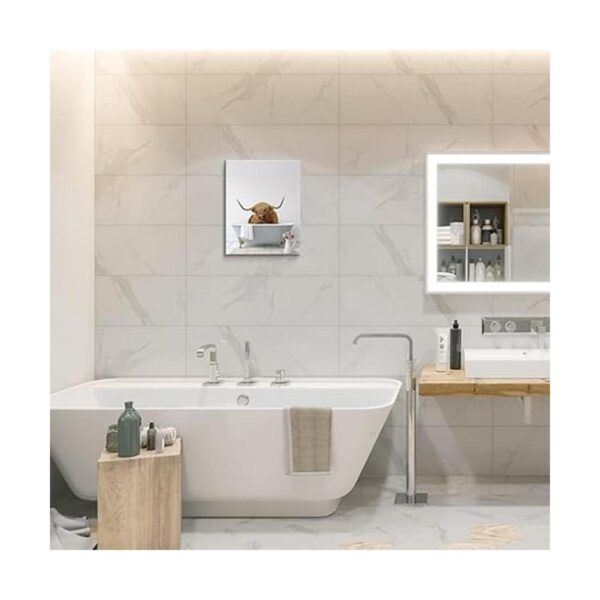 Decoración de pared de baño lienzo de yak arte de pared_2