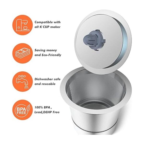 Filtros de café reutilizables de K Cup filtro universal_2
