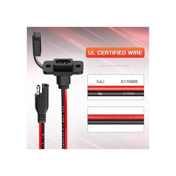 ELECTOP Conector SAE rectangular de enchufe de