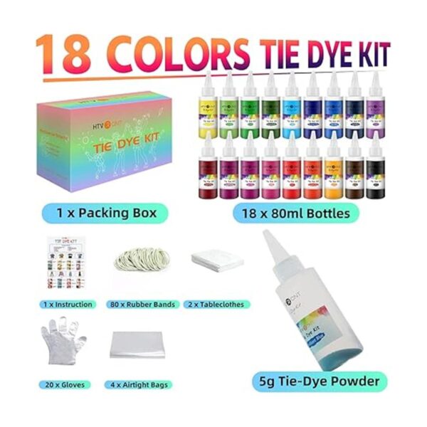 HTVRONT Kit de teñido anudado para niños y adultos 18_5