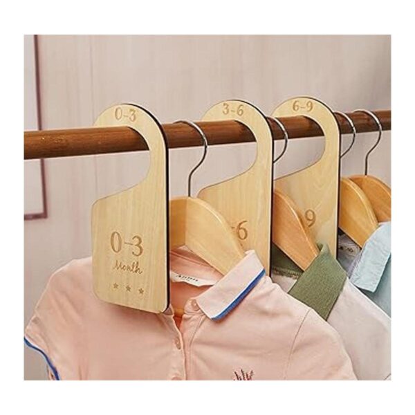 HOUSM Juego de 7 separadores de madera para armario de_5
