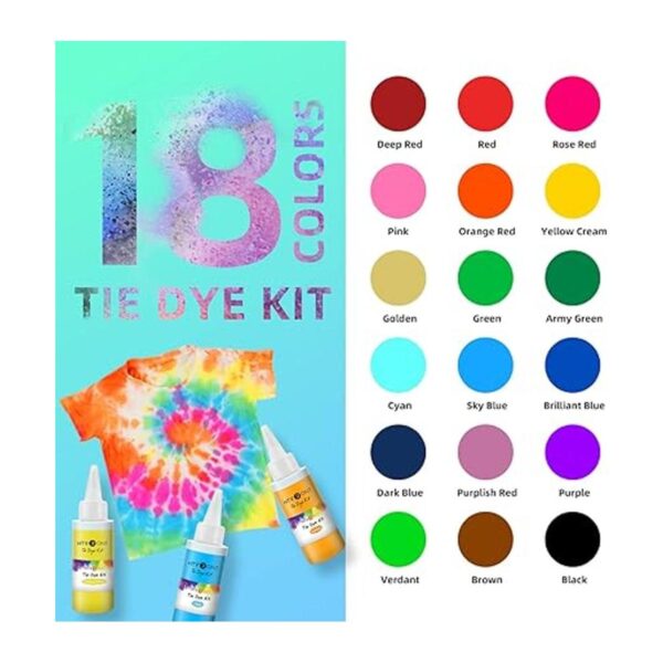 HTVRONT Kit de teñido anudado para niños y adultos 18_3