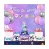Decoraciones de fiesta de cumpleaños de dos la luna del