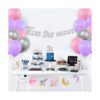 Decoraciones de fiesta de cumpleaños de dos la luna del