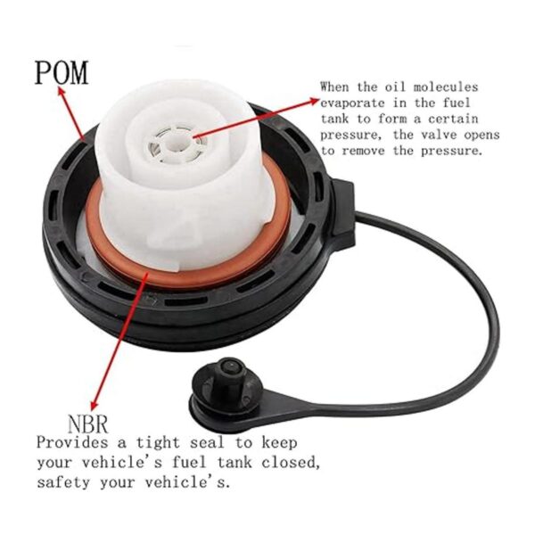 Tapa de gas combustible 95995094 compatible con Buick