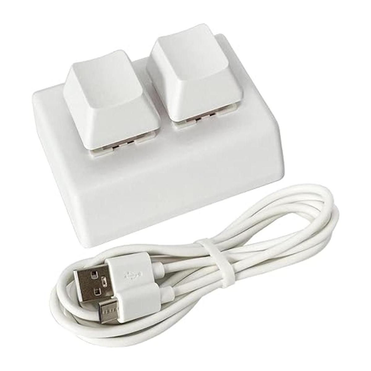 Mini teclado USB de 2 teclas teclado mecánico para juegos