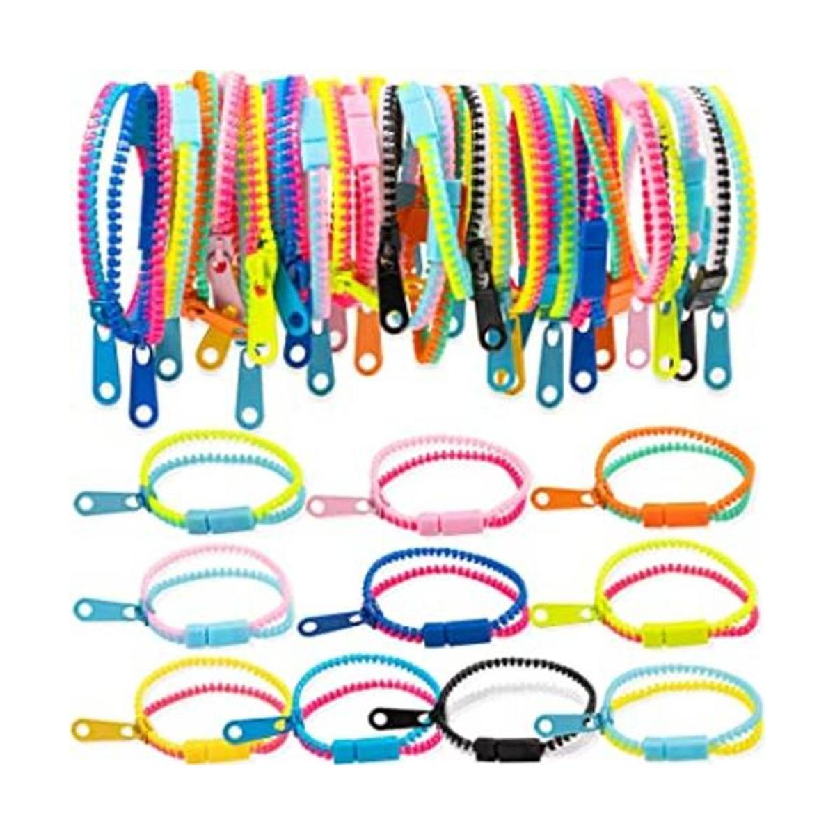 Juguetes para la ansiedad pulseras con cremallera para