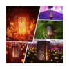 Liveasily Paquete de 4 linternas solares LED con llama_4