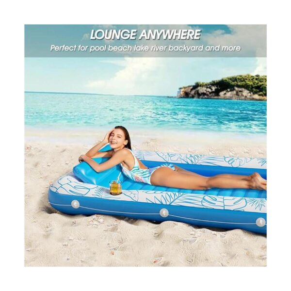 Jasonwell Flotador inflable para piscina bronceado 4 en