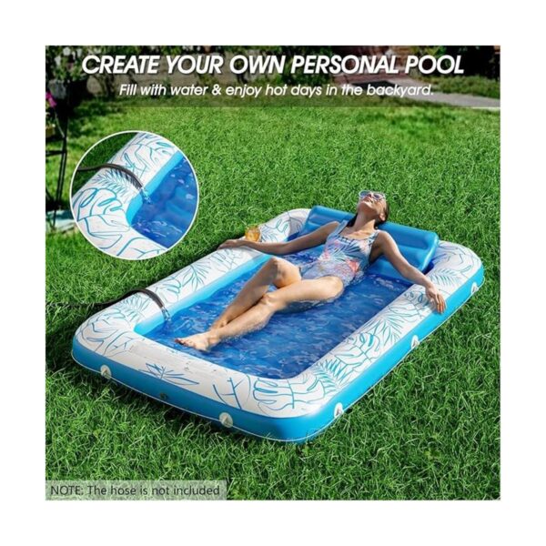 Jasonwell Flotador inflable para piscina bronceado 4 en