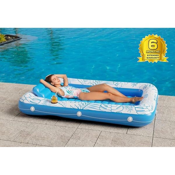Jasonwell Flotador inflable para piscina bronceado 4 en