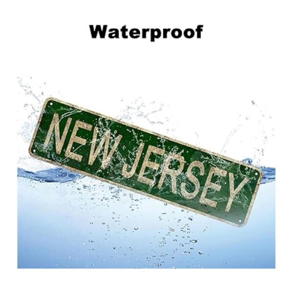 LINStore Letrero de New Jersey con nombre del estado de