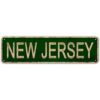 LINStore Letrero de New Jersey con nombre del estado de