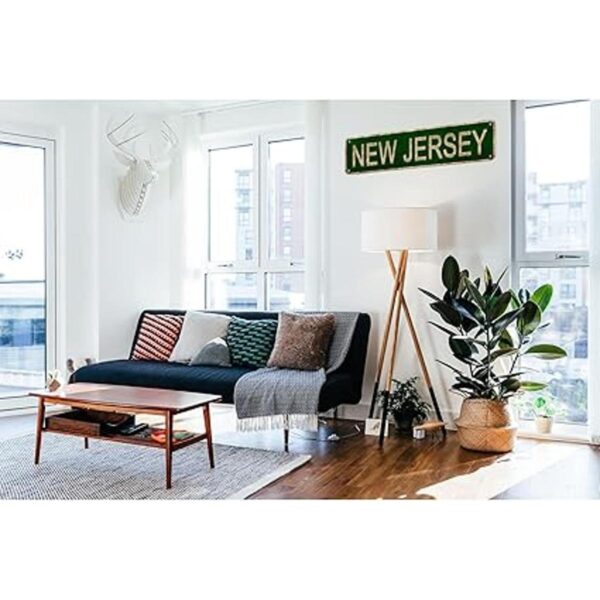 LINStore Letrero de New Jersey con nombre del estado de