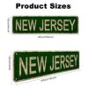 LINStore Letrero de New Jersey con nombre del estado de