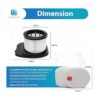 LANROON IZ362H Filtros para Shark Rocket Pet Pro IZ162H_3