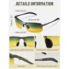 Gafas de conducción nocturna polarizadas para caminar