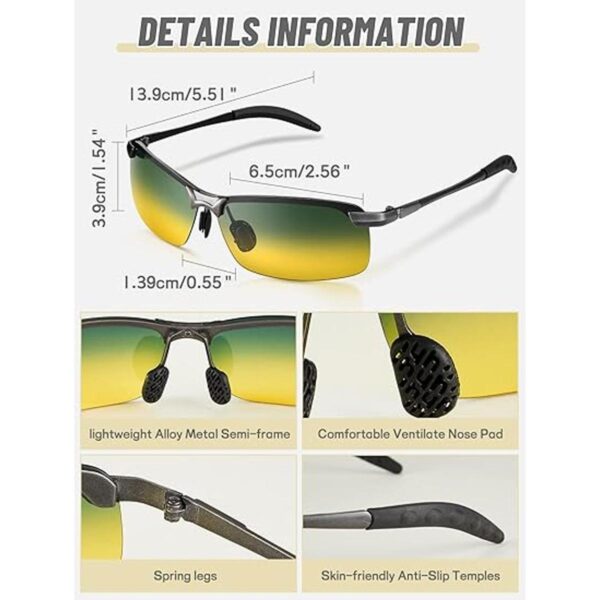 Gafas de conducción nocturna polarizadas para caminar