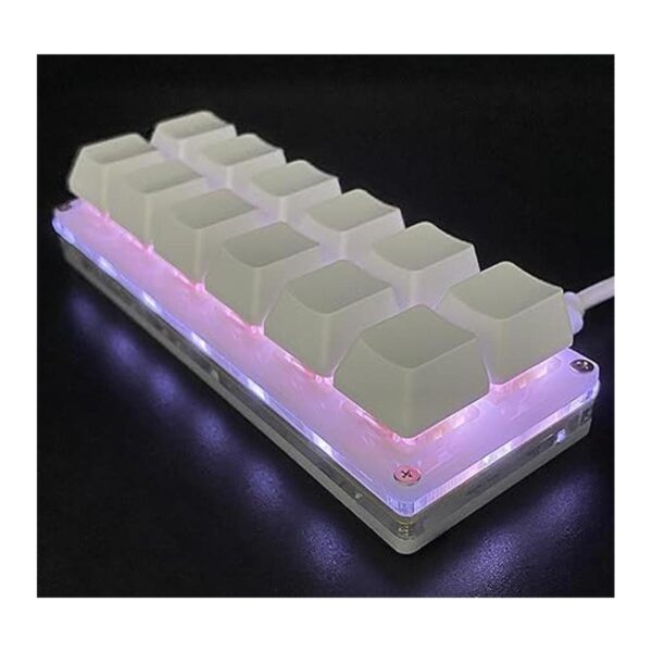 Newhui Teclado mecánico para juegos de 12 teclas teclado