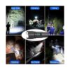 Linternas LED recargables linterna táctica LED súper
