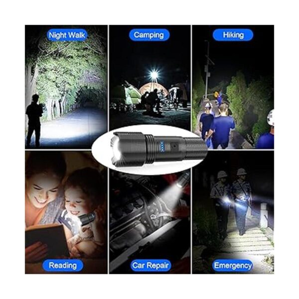 Linternas LED recargables linterna táctica LED súper
