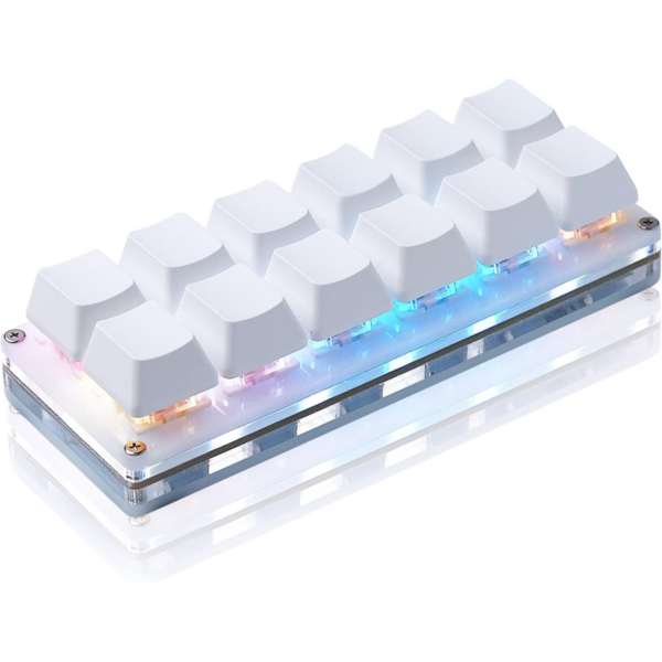 Newhui Teclado mecánico para juegos de 12 teclas teclado