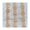 IDONGCAI Ribete de encaje dorado con apliques bordados_1