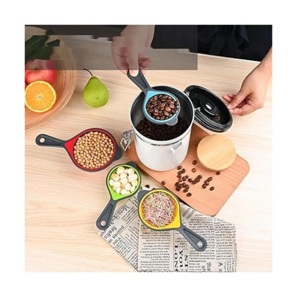 Nstezrne Juego de tazas y cucharas medidoras plegables