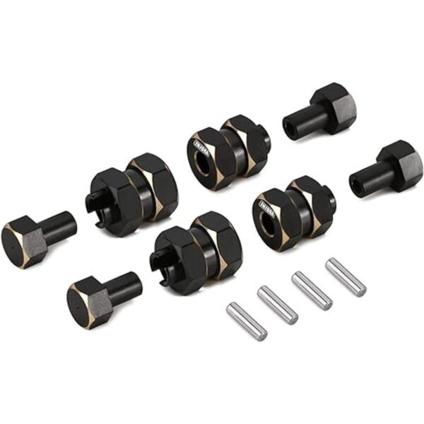INJORA Kit de extensión hexagonal de latón RC y nudillos