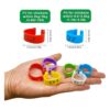 Mivofun 60 anillos numerados para patas de pollo 6