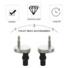 Tuercas de fijación para bisagras de asiento de inodoro 1_2