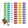 Mivofun 60 anillos numerados para patas de pollo 6
