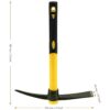 MUKCHAP 2 azadas Mattock de 15 pulgadas azada mate de_2