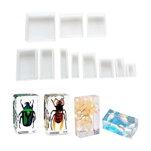 Cotsdan 11 moldes de cubo para resina de cristal hexaedro_1