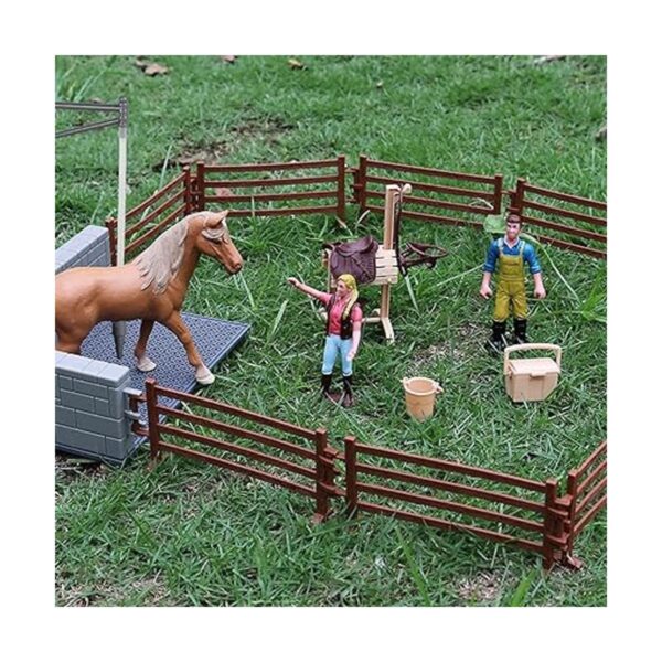 Juego estable de caballos con zona de lavado de caballos y_5