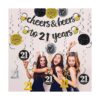 Kit de decoración de cumpleaños número 21 para hombres y_5