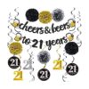Kit de decoración de cumpleaños número 21 para hombres y_1