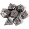 Dados de metal DND dados de metal de hierro agrietado_1