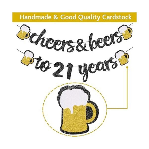 Kit de decoración de cumpleaños número 21 para hombres y_4