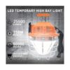 Lámpara de trabajo temporal LED de 150 W 25500 lm 5000