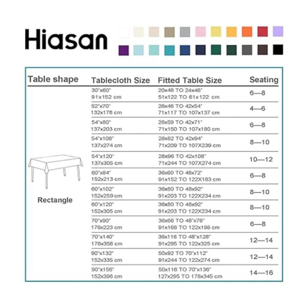 Hiasan Mantel rectangular a cuadros resistente a las_5