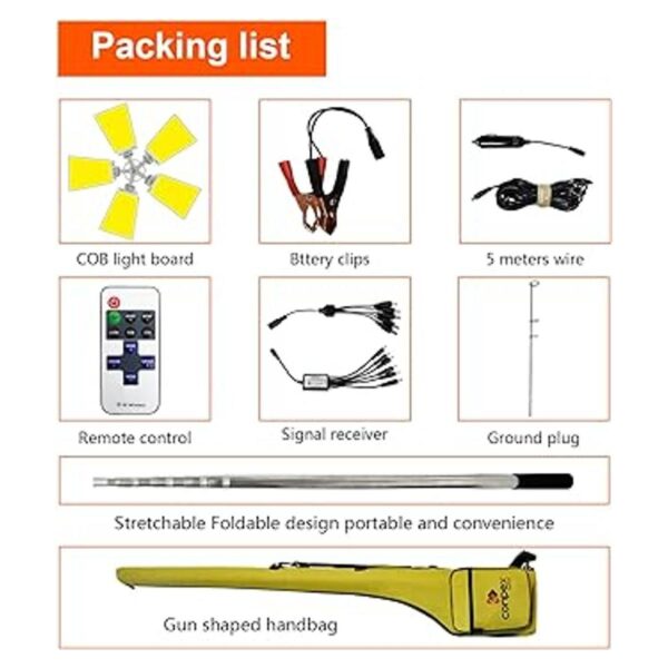 Conpex Luces LED telescópicas de camping de 15000 lm_4