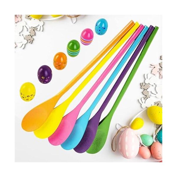 Juego de 6 jugadores de huevos de Pascua y cuchara regalo_3