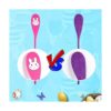 Juego de 6 jugadores de huevos de Pascua y cuchara regalo_5
