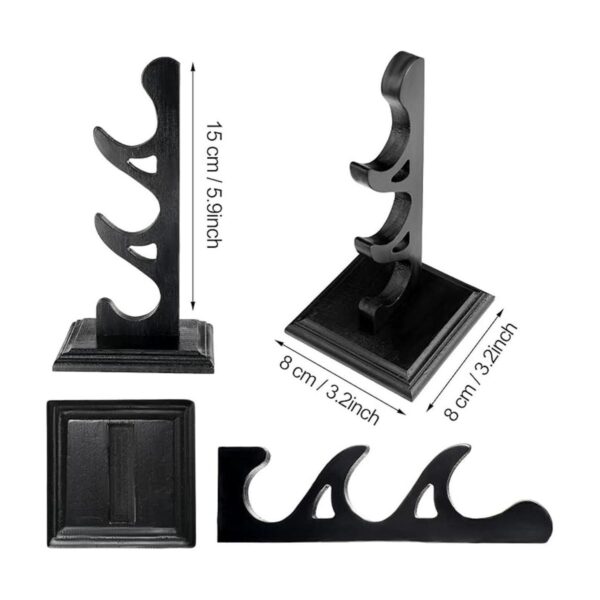Juego de 2 soportes para varita de mago de madera soporte
