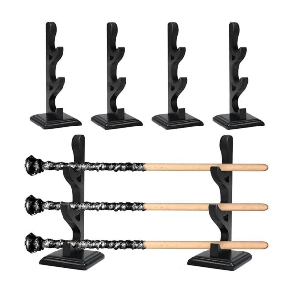 Juego de 2 soportes para varita de mago de madera soporte